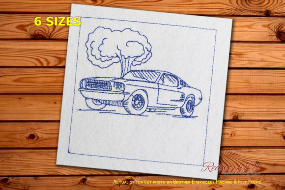 1968 Ford Mustang Fastback Redwork Embroidery Review