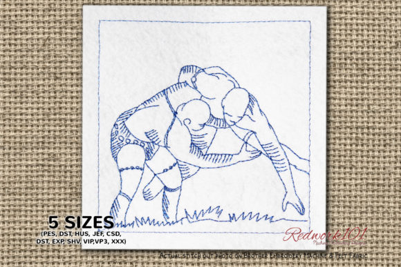African Wrestling Bluework Review