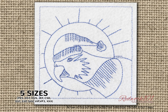 Christmas Parrot Bluework Review for Embroidery Sellers