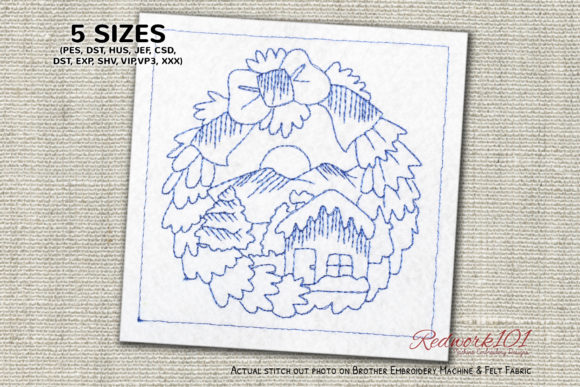 Christmas Wreath Snow Home Redwork Review