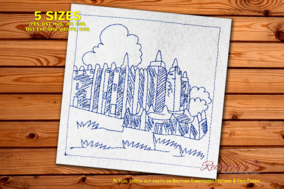 Djenne Town Bluework Embroidery Review