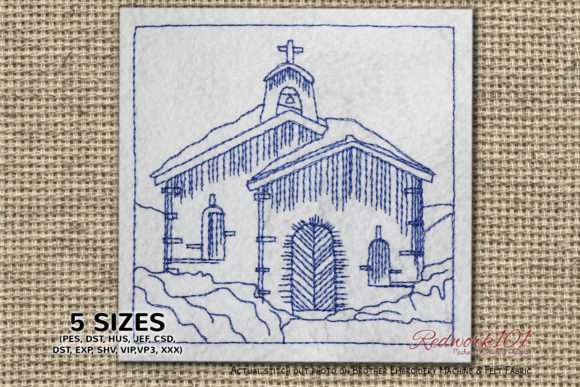 Old Church Building Lineart Design Review