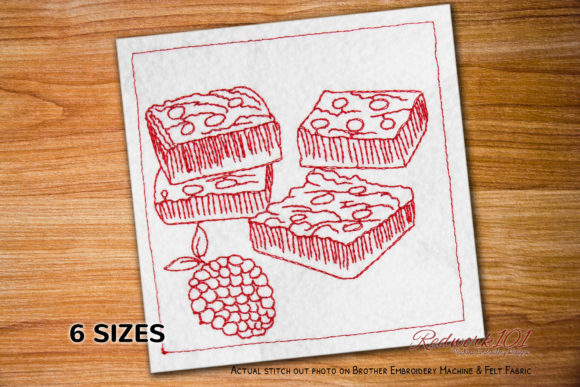 Raspberry Crumble Bars Embroidery Review