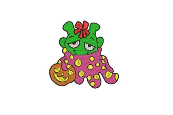 Sad Eyes Girl Trick or Treat Embroidery Review