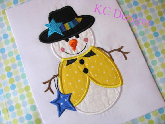 Snowman Holding Star Applique Review