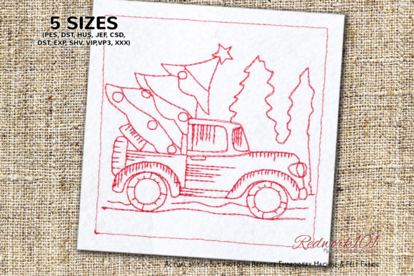 Van with Christmas Tree Embroidery Review