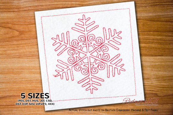 Winter Snowflake Embroidery Review